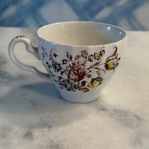 Vintage Johnson Bros Staffordshire  Bouquet Tea Cup 4.5" wide